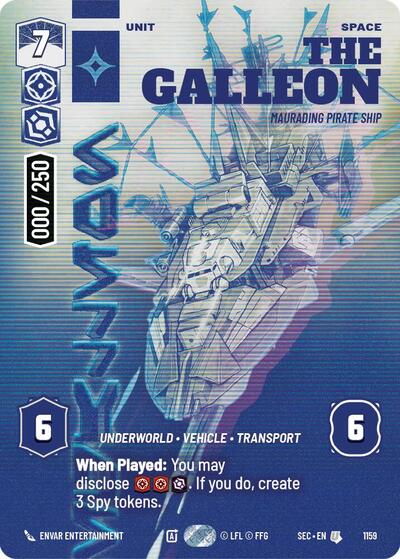 The Galleon - Marauding Pirate Ship (Serialized) card