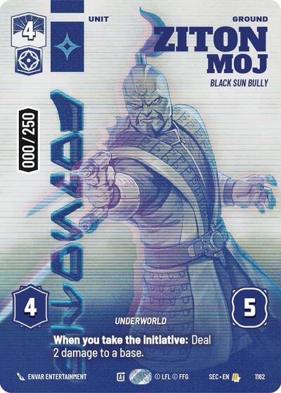 Ziton Moj - Black Sun Bully (Serialized) card