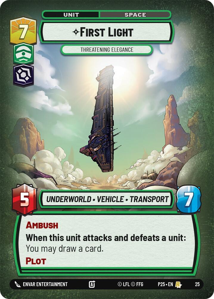First Light 25 card