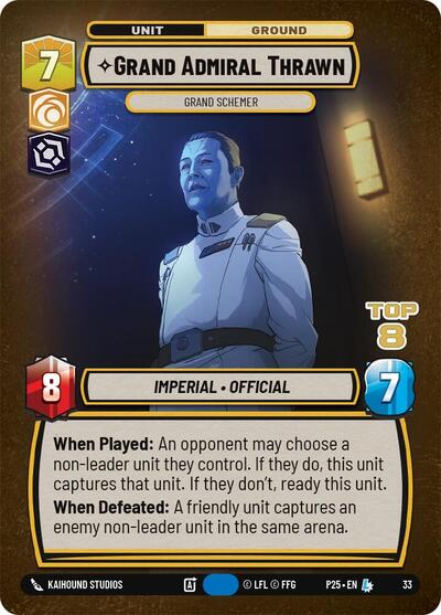 Grand Admiral Thrawn - Grand Schemer (Top 8) card