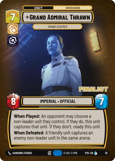 Grand Admiral Thrawn - Grand Schemer (Finalist) card