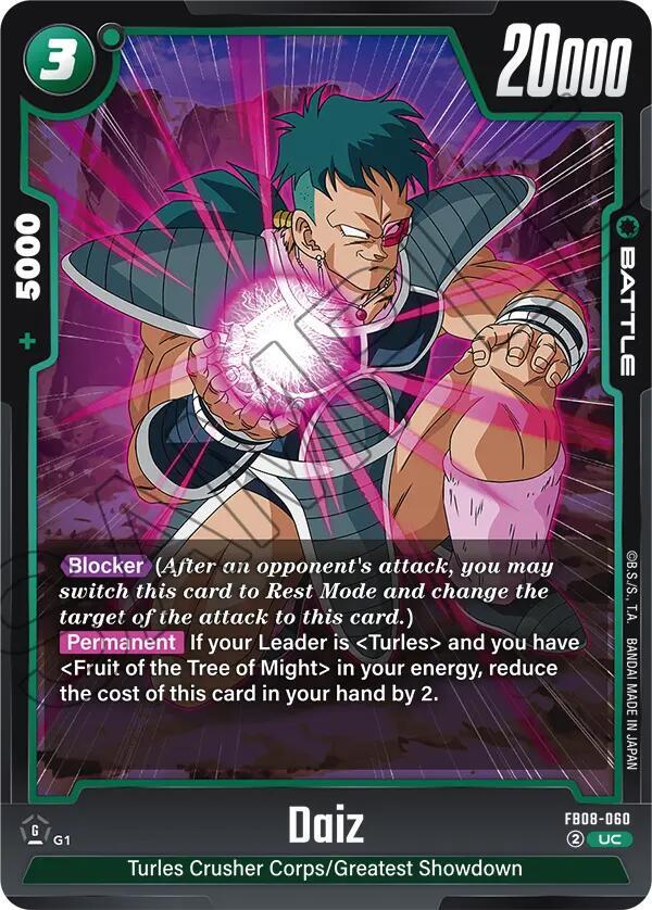 Daiz - Saiyan's Pride - Dragon Ball Super: Fusion World