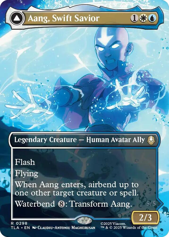 Mtg アバター ネオ 素早き救済者、アン/Aang, Swift Savior Aang, Swift Savior (0298) (Borderless) - Avatar: The Last