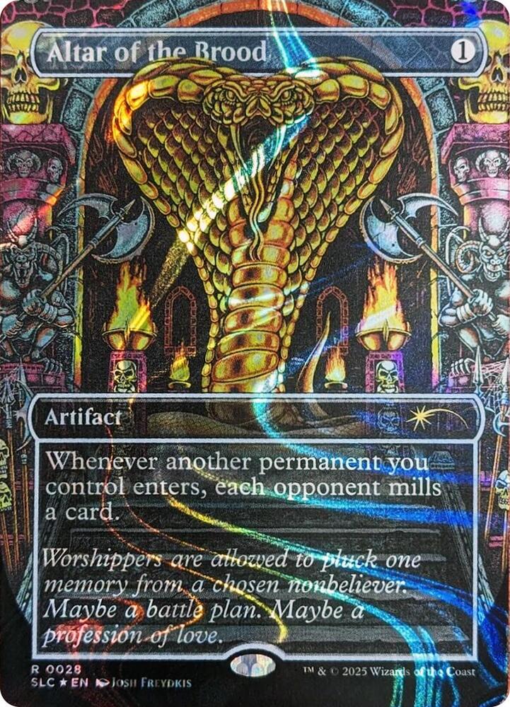 群の祭壇/Altar of the Brood SecretLair 4枚 Altar of the Brood (Halo Foil) - Secret Lair Countdown Kit - Magic