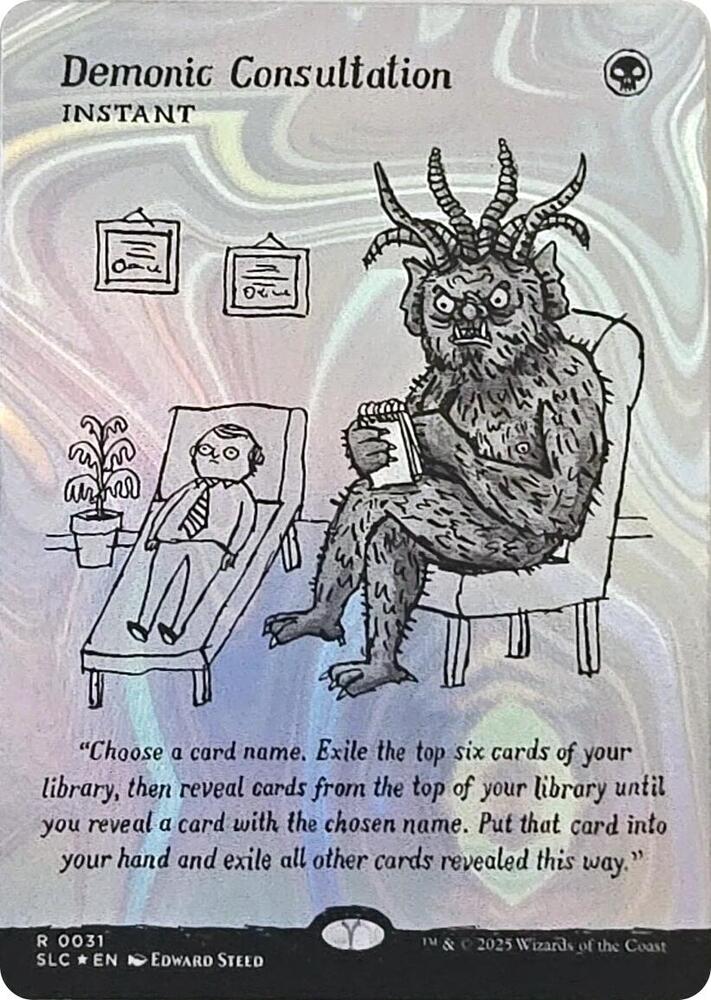 Demonic Consultation (Halo Foil) - Secret Lair Countdown Kit