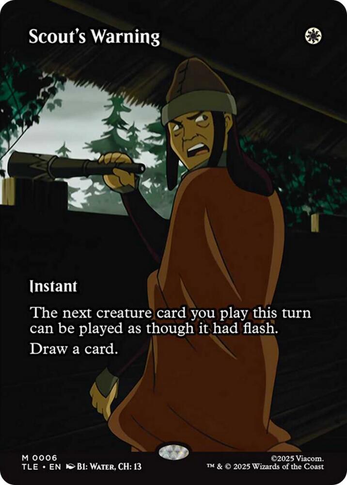 Scout's Warning (Borderless) 6 card