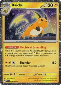 Raichu 026/165 (Cosmos Holo) #026/165 from Miscellaneous Cards & Products Pokemon card image