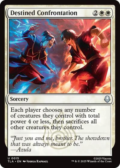 Destined Confrontation from TLA #15, Magic: The Gathering card
