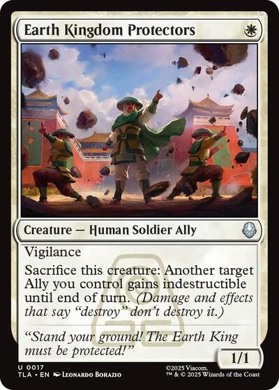 Earth Kingdom Protectors from TLA #17, Magic: The Gathering card