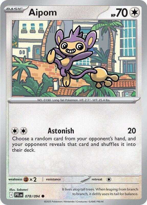 Aipom 078/094 from ME02: Phantasmal Flames