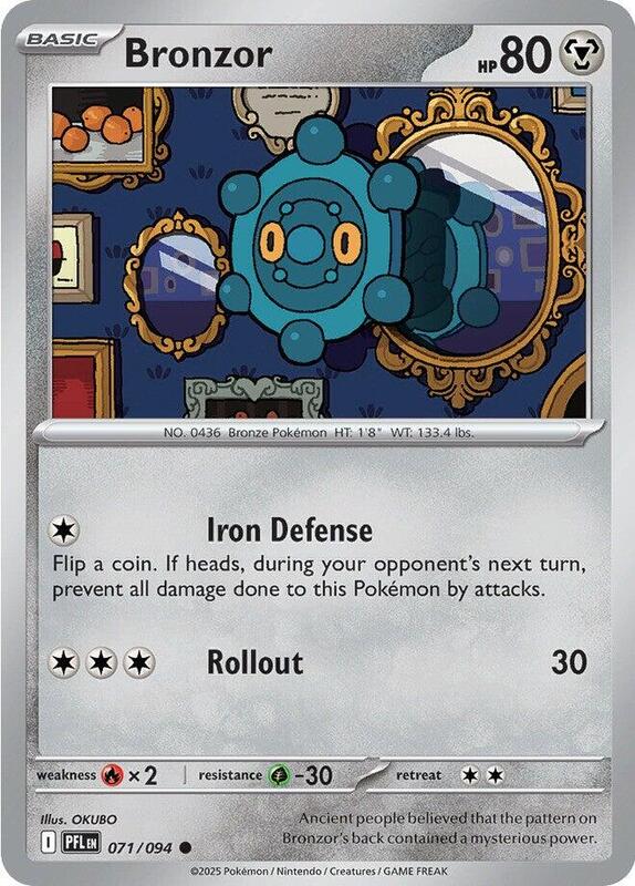 Bronzor 071/094 from ME02: Phantasmal Flames