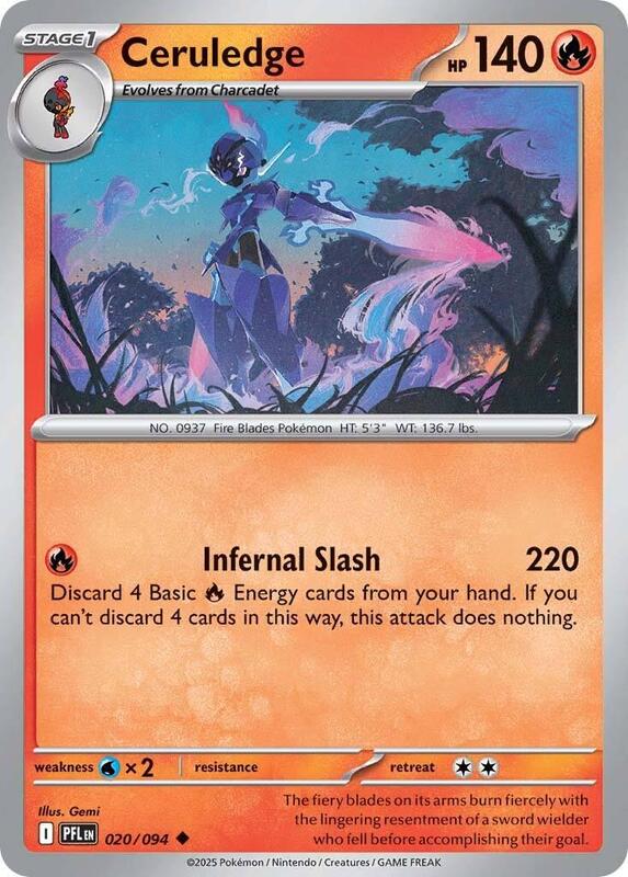 Ceruledge 020/094 from ME02: Phantasmal Flames