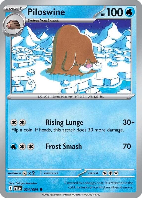 Piloswine 024/094 from ME02: Phantasmal Flames