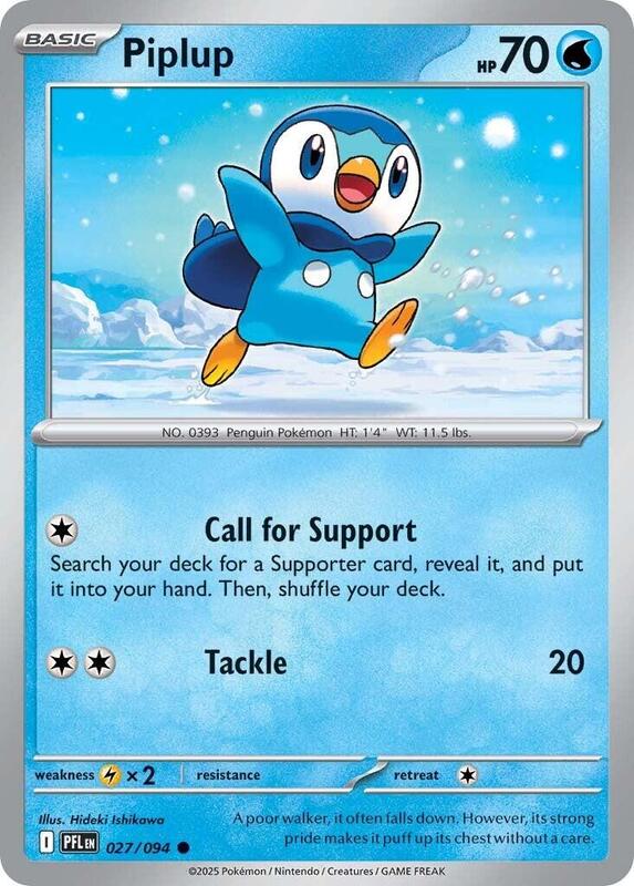 Piplup 027/094 from ME02: Phantasmal Flames