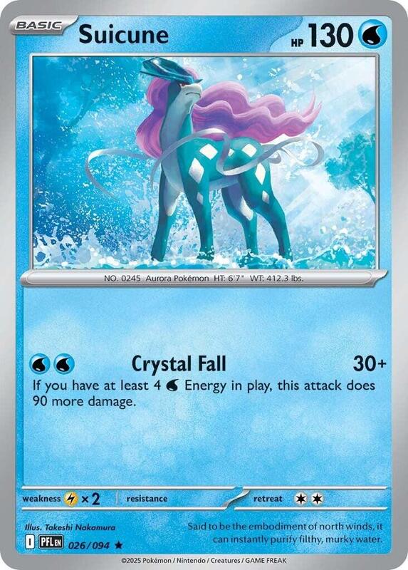 Suicune 026/094 from ME02: Phantasmal Flames