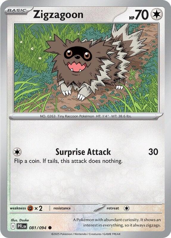 Zigzagoon 081/094 from ME02: Phantasmal Flames