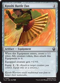 Kyoshi Battle Fan - Avatar: The Last Airbender - Magic: The Gathering card