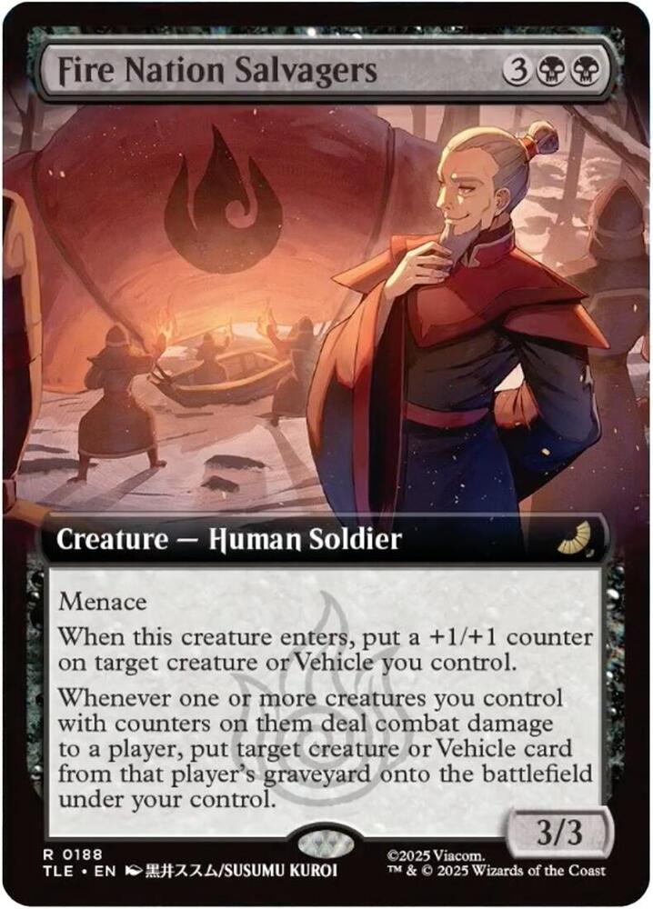 Fire Nation Salvagers (Extended Art) 188 card