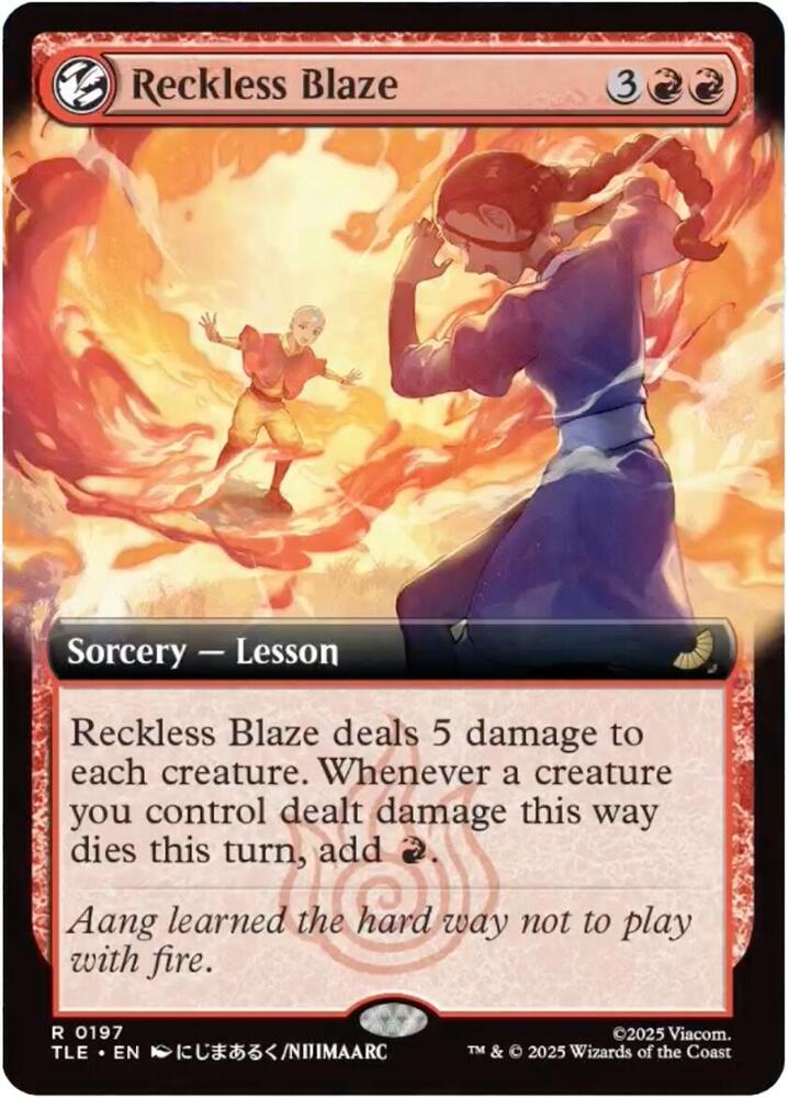 Reckless Blaze (Extended Art) 197 card