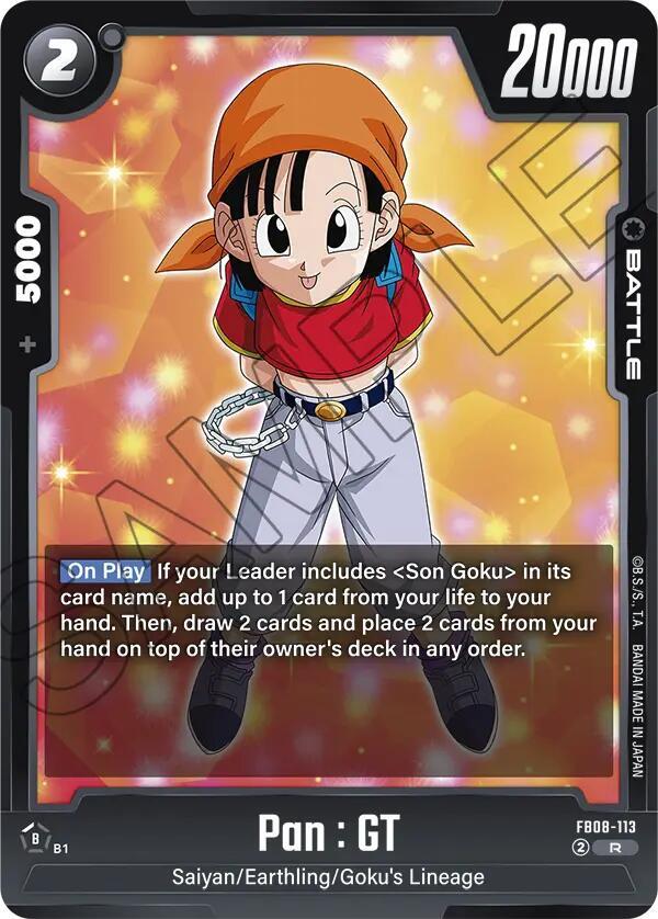 Pan : GT - FB08-113 - Saiyan's Pride - Dragon Ball Super: Fusion