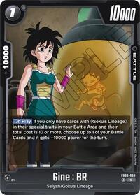 Gine : BR - Saiyan's Pride - Dragon Ball Fusion World card