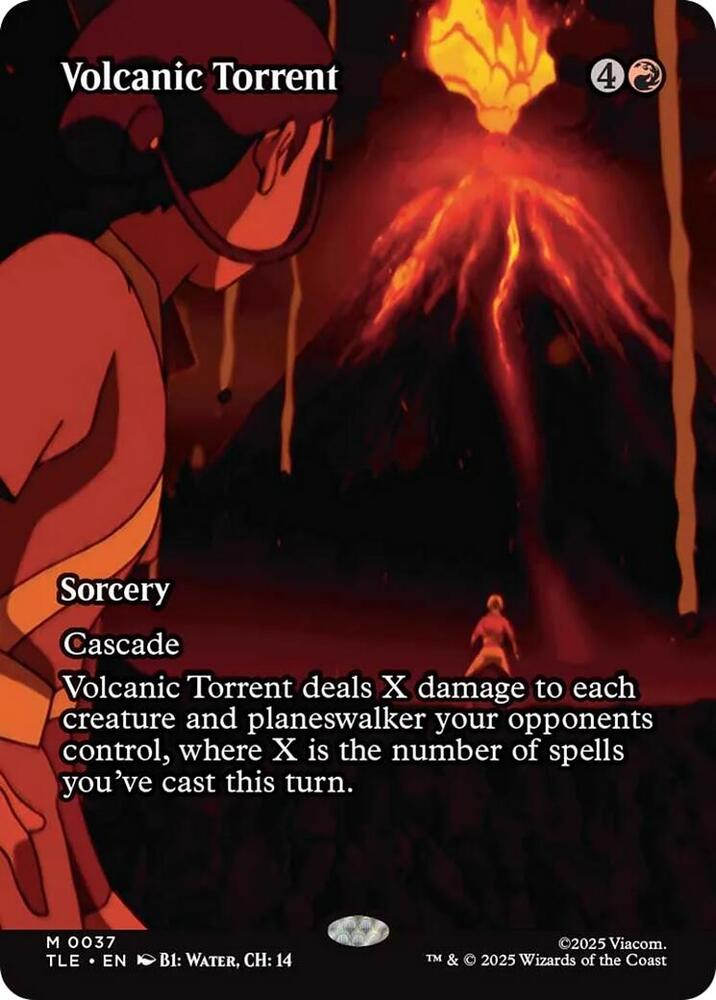 Volcanic Torrent (Borderless) - Avatar: The Last Airbender