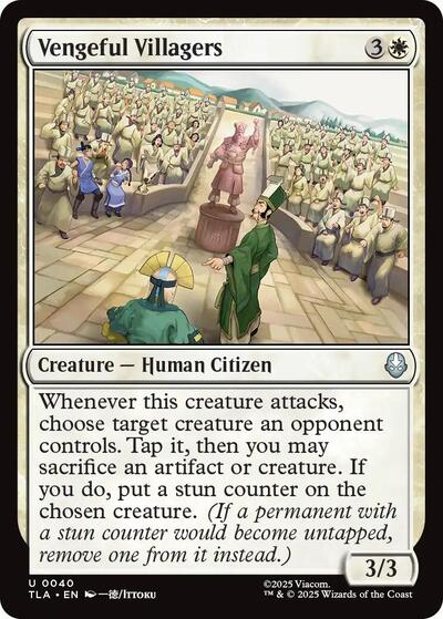 Vengeful Villagers from TLA #40, Magic: The Gathering card