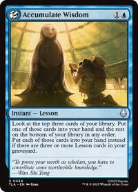 Accumulate Wisdom - Avatar: The Last Airbender - Magic: The Gathering card