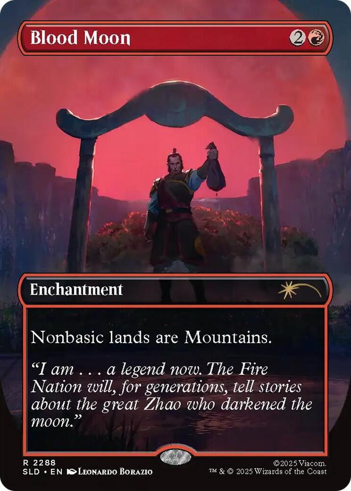 MTG 血染めの月 Blood Moon Secret Lair 4枚セット Blood Moon - Secret Lair Drop Series - Magic: The Gathering