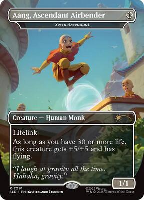 Aang, Ascendant Airbender - Serra Ascendant #2291 – Secret Lair Drop Series (Rare)