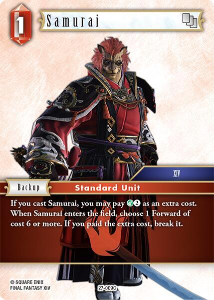 Samurai - Journey of Discovery - Final Fantasy TCG - TCGplayer.com