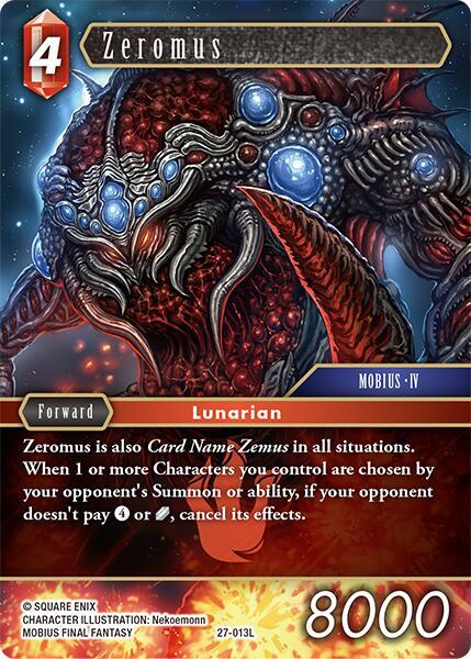Zeromus - Journey of Discovery - Final Fantasy TCG - TCGplayer.com