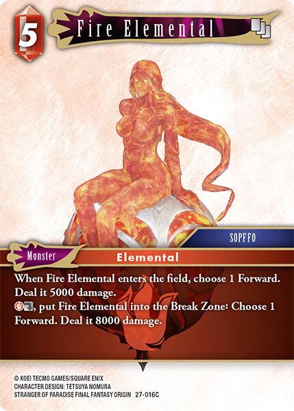 Fire Elemental - Journey of Discovery - Final Fantasy TCG