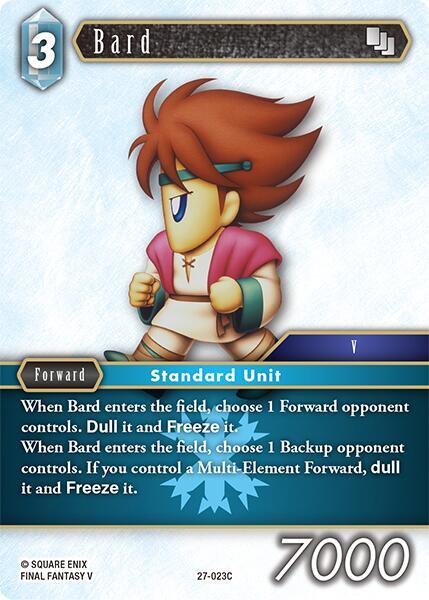 bard final fantasy mtg Magic The Gathering - Universes Beyond - create a 2/2 Elemental creature token thats all colors The Wandering Minstrel | Final