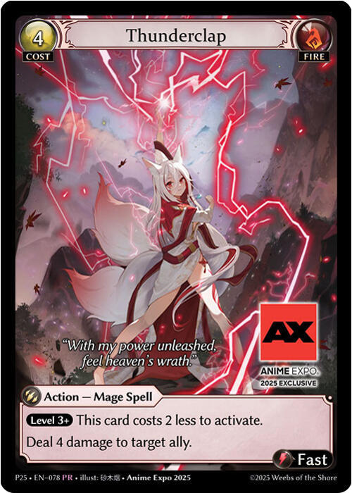 Thunderclap - Promotional Cards - Grand Archive TCG - TCGplayer.com