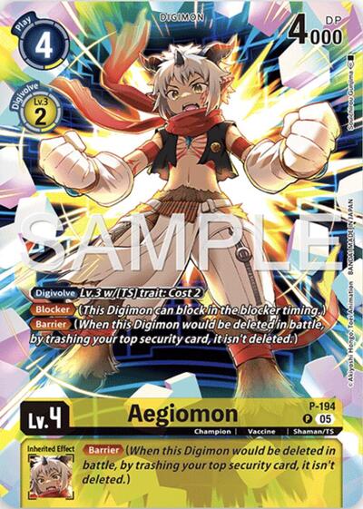 Aegiomon (Digimon Story: Time Stranger Collector's Edition) Digimon Promotion Cards card price