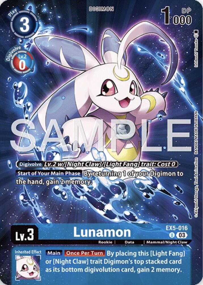 Lunamon Digimon Story Time Stranger Collectors Edition digimon card