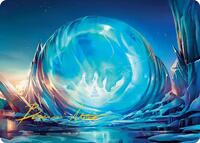 Aang's Iceberg Art Card (Gold-Stamped Signature)