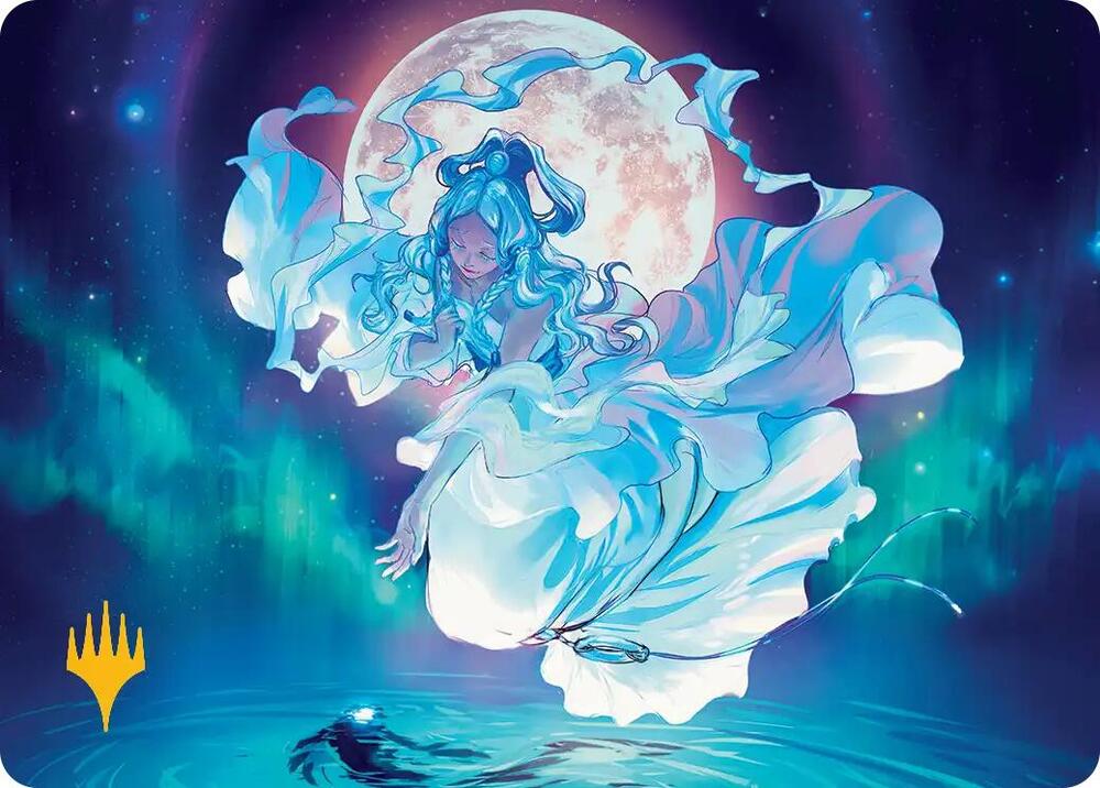 yue mtg card Yue, the Moon Spirit Art Card (Gold-Stamped Planeswalker Symbol) - Art  Series: Avatar: The Last Airbender