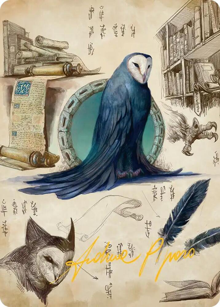 Wan Shi Tong, Librarian Art Card (Gold-Stamped Signature) - Art