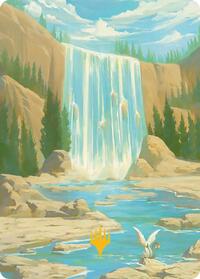 Island Art Card (Gold-Stamped Signature) - Art Series: Avatar: The Last Airbender - Magic: The Gathering card