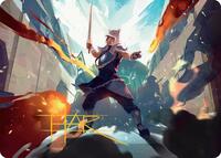 Sokka, Tenacious Tactician Art Card (Gold-Stamped Signature) - Art
