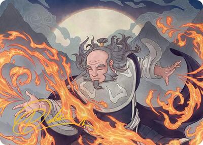 Iroh, Grand Lotus Art Card (Gold-Stamped Signature)