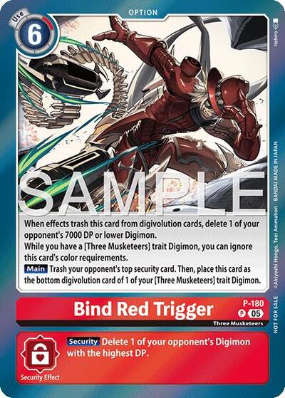 Bind Red Trigger (Event Pack 8) Digimon Promotion Cards Promo Digimon card — value and price