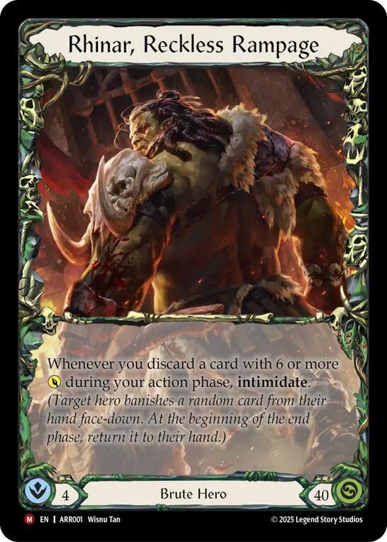 Rhinar, Reckless Rampage - Armory Deck: Rhinar - Flesh and Blood