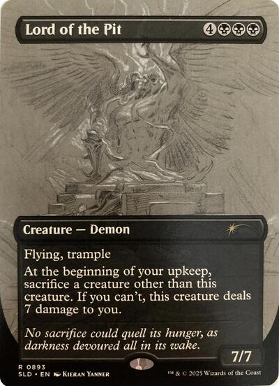 Lord of the Pit (Sketch, Secret Lair) from SLD #893, Magic: The Gathering card