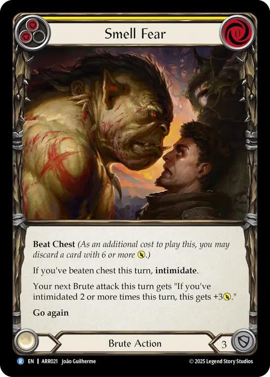 Smell Fear (Yellow) - Armory Deck: Rhinar - Flesh and Blood TCG