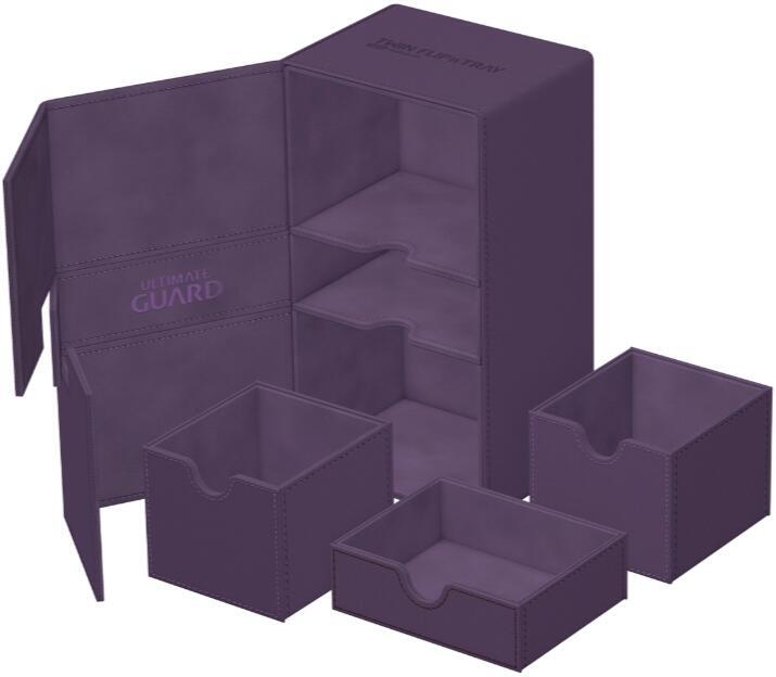 Twin Flip`n`Tray - Purple (Holds 200+) - Ultimate Guard Deck Boxes