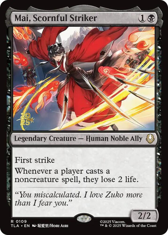 Mai, Scornful Striker #109s — Avatar: The Last Airbender Promos