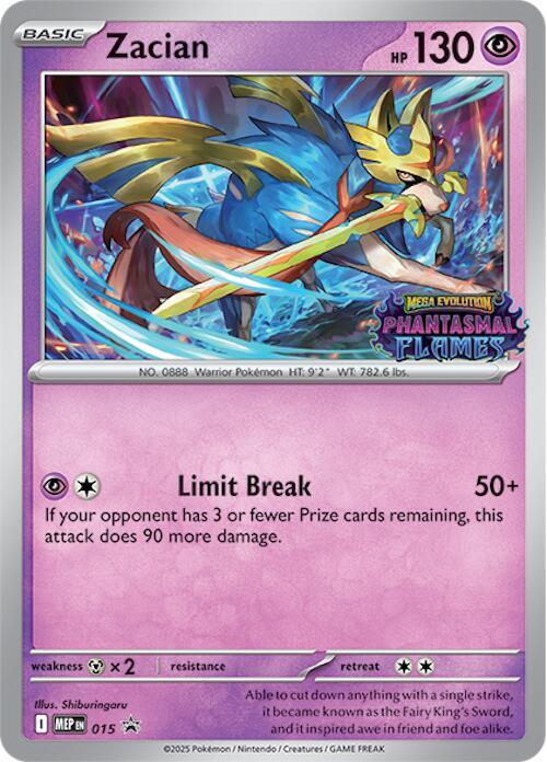 Zacian (Prerelease) 015 from ME: Mega Evolution Promo